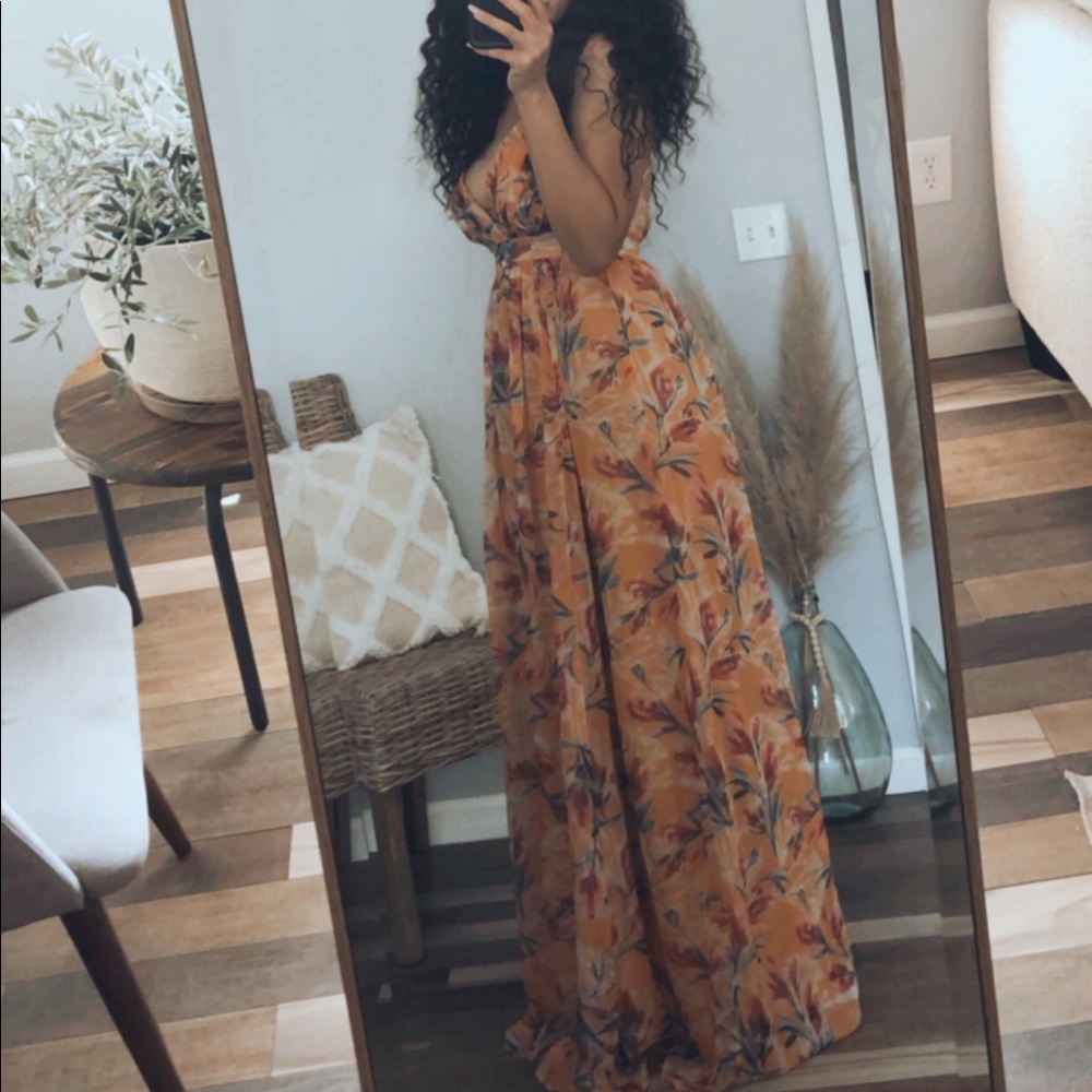 Tropical maxi dress
